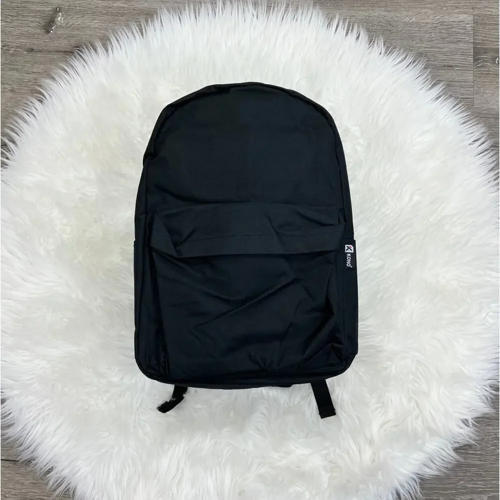 Kono Basic Black Backpack - Back To School 16